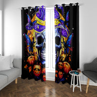 Halloween Skull Window Curtain Please Excuse My Resting Witch Face - Wonder Print Shop