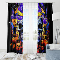 Halloween Skull Window Curtain Please Excuse My Resting Witch Face - Wonder Print Shop