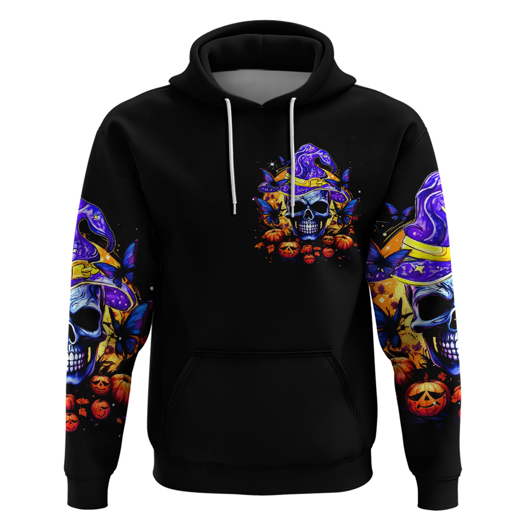 Halloween Skull Zip Hoodie Please Excuse My Resting Witch Face - Wonder Print Shop