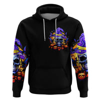 Halloween Skull Zip Hoodie Please Excuse My Resting Witch Face - Wonder Print Shop