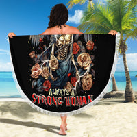 Angel Skull Beach Blanket Sometimes An Angel Sometimes A Hellraiser - Wonder Print Shop