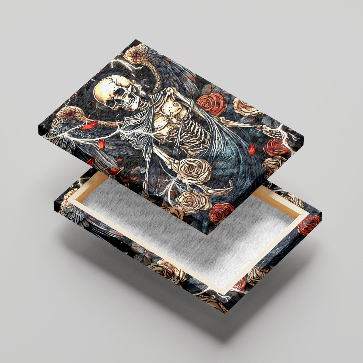 Angel Skull Canvas Wall Art Sometimes An Angel Sometimes A Hellraiser - Wonder Print Shop