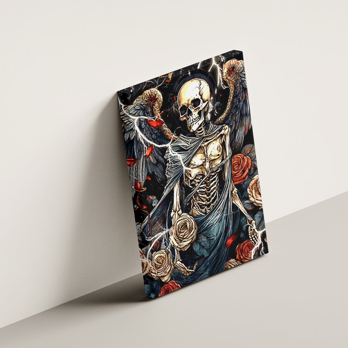 Angel Skull Canvas Wall Art Sometimes An Angel Sometimes A Hellraiser - Wonder Print Shop