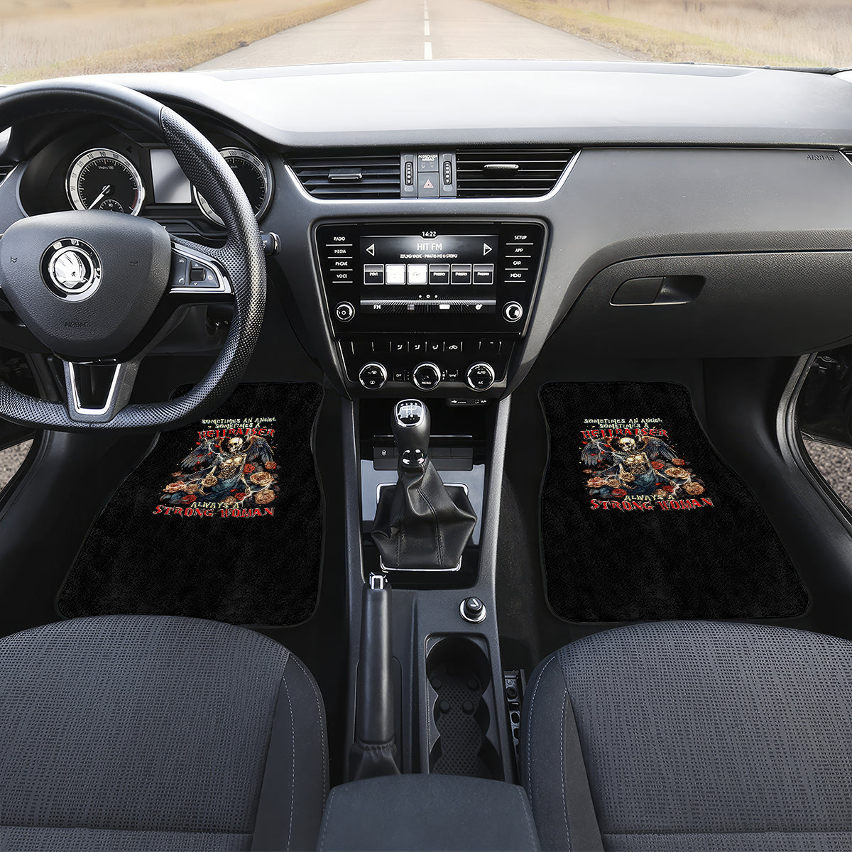 Angel Skull Car Mats Sometimes An Angel Sometimes A Hellraiser - Wonder Print Shop