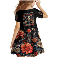 Angel Skull Family Matching Mermaid Dress and Hawaiian Shirt Sometimes An Angel Sometimes A Hellraiser - Wonder Print Shop