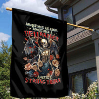 Angel Skull Garden Flag Sometimes An Angel Sometimes A Hellraiser - Wonder Print Shop