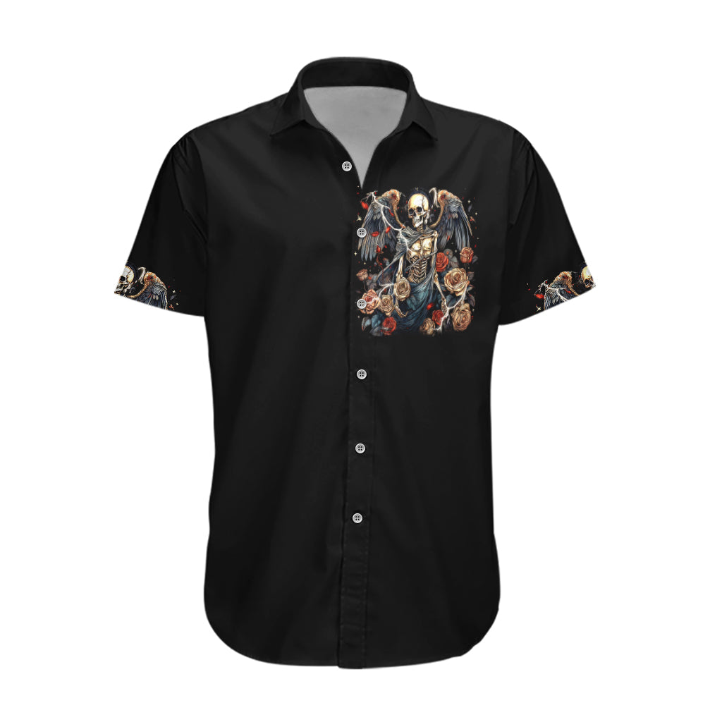 Angel Skull Hawaiian Shirt Sometimes An Angel Sometimes A Hellraiser - Wonder Print Shop