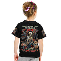 Angel Skull Kid T Shirt Sometimes An Angel Sometimes A Hellraiser - Wonder Print Shop