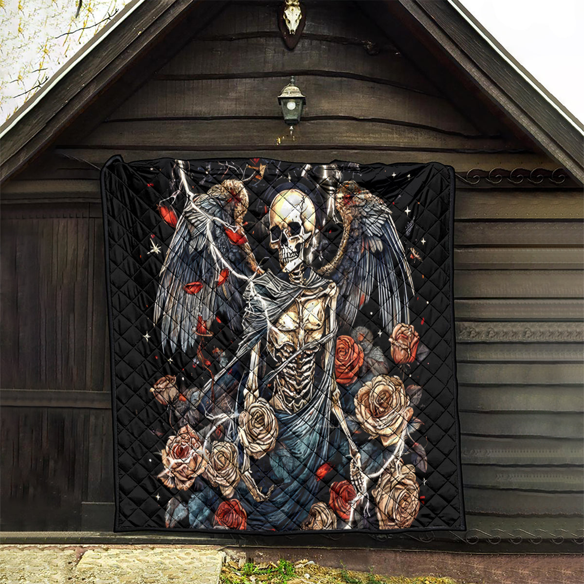 Angel Skull Quilt Sometimes An Angel Sometimes A Hellraiser - Wonder Print Shop