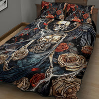 Angel Skull Quilt Bed Set Sometimes An Angel Sometimes A Hellraiser - Wonder Print Shop