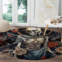 Angel Skull Round Carpet Sometimes An Angel Sometimes A Hellraiser