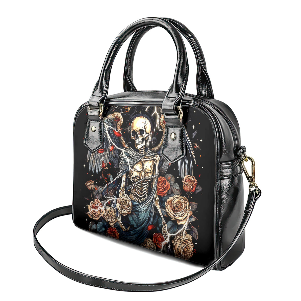 Angel Skull Shoulder Handbag Sometimes An Angel Sometimes A Hellraiser