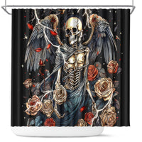 Angel Skull Shower Curtain Sometimes An Angel Sometimes A Hellraiser