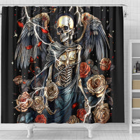 Angel Skull Shower Curtain Sometimes An Angel Sometimes A Hellraiser