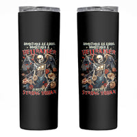 Angel Skull Skinny Tumbler Sometimes An Angel Sometimes A Hellraiser - Wonder Print Shop