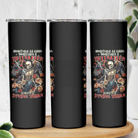 Angel Skull Skinny Tumbler Sometimes An Angel Sometimes A Hellraiser - Wonder Print Shop