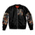 Angel Skull Sleeve Zip Bomber Jacket Sometimes An Angel Sometimes A Hellraiser - Wonder Print Shop
