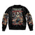 Angel Skull Sleeve Zip Bomber Jacket Sometimes An Angel Sometimes A Hellraiser - Wonder Print Shop
