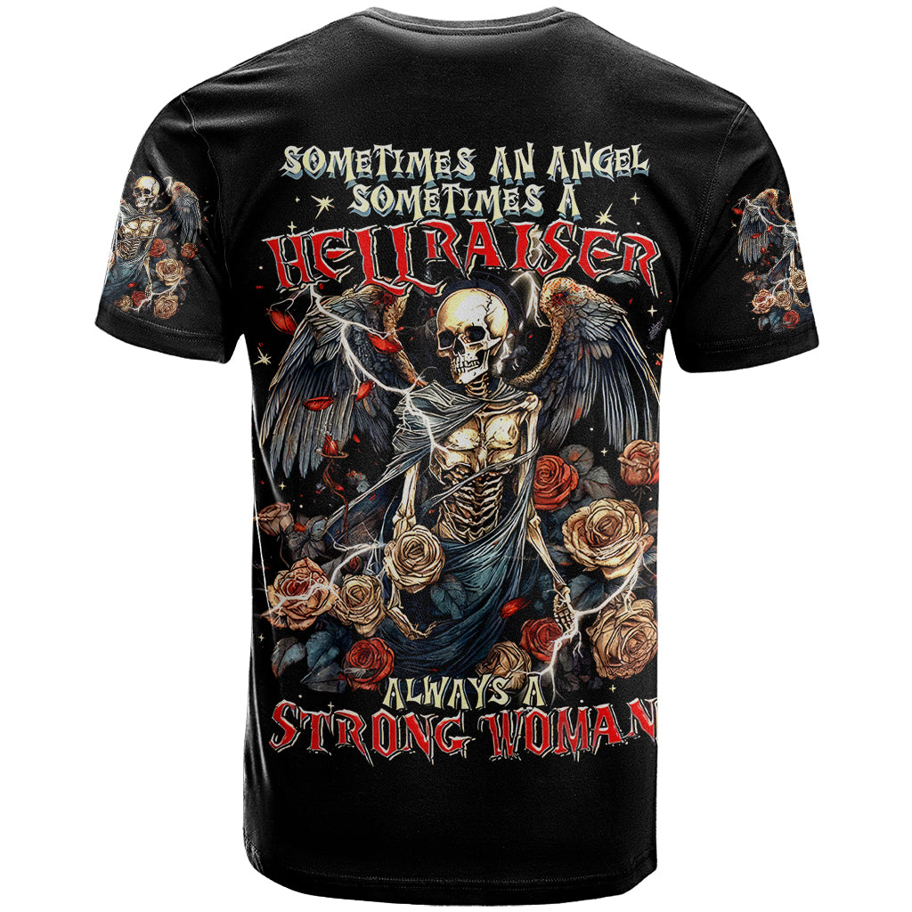 Angel Skull T Shirt Sometimes An Angel Sometimes A Hellraiser - Wonder Print Shop