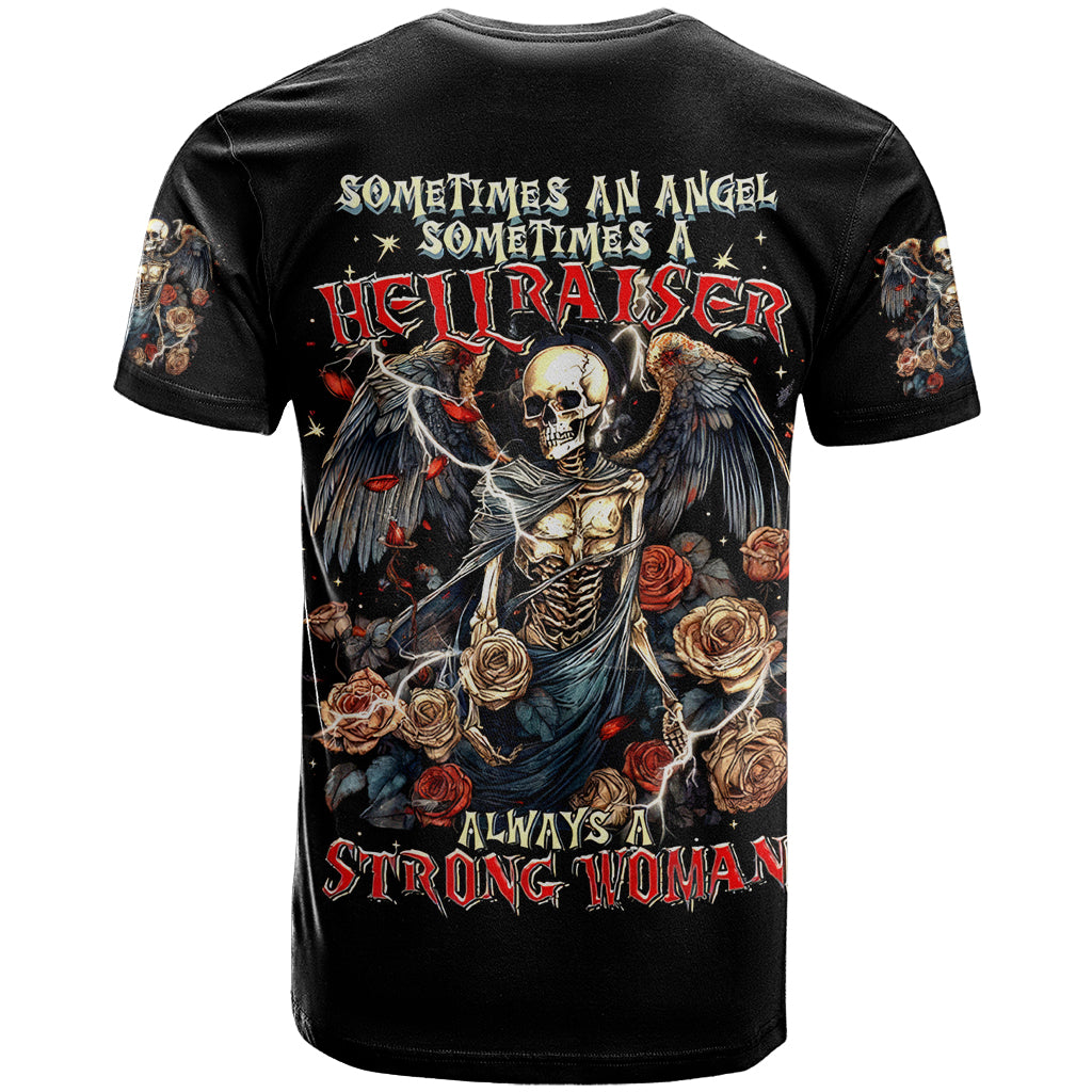 Angel Skull T Shirt Sometimes An Angel Sometimes A Hellraiser - Wonder Print Shop