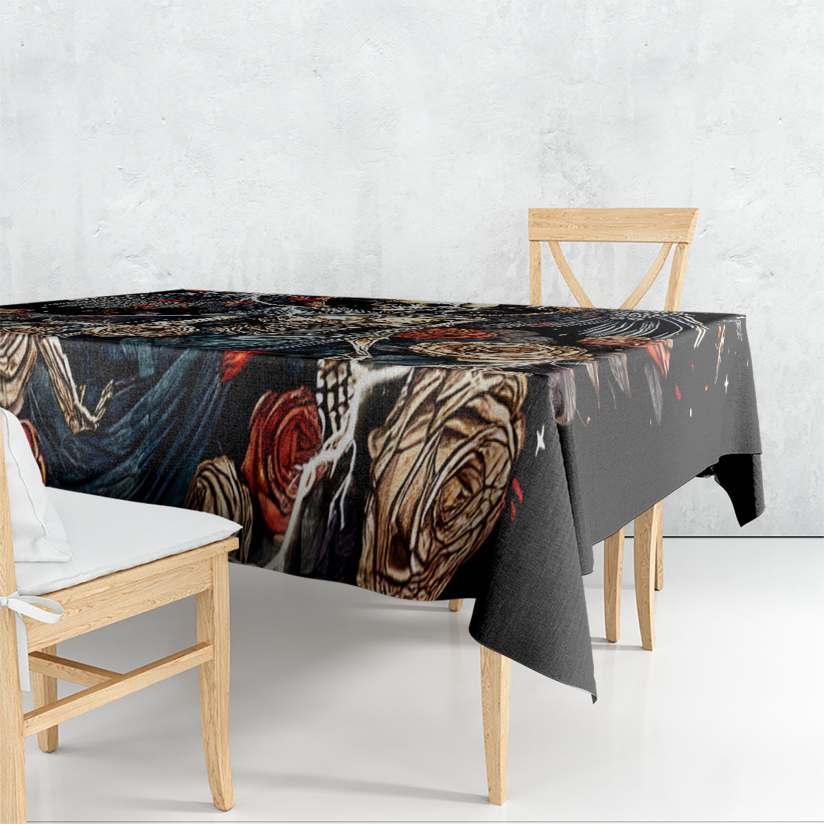 Angel Skull Tablecloth Sometimes An Angel Sometimes A Hellraiser - Wonder Print Shop
