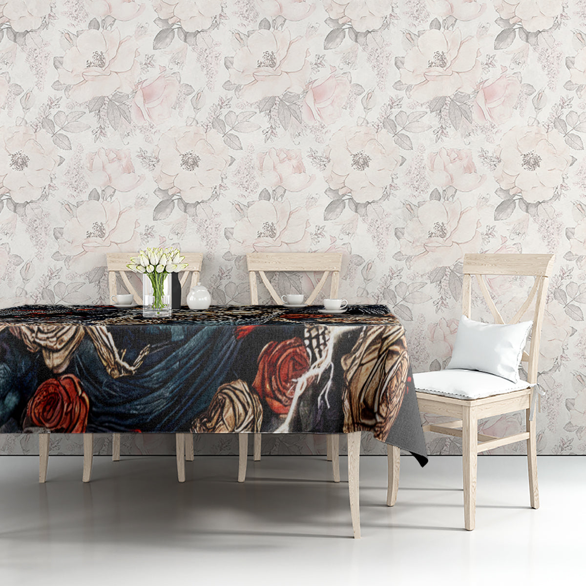 Angel Skull Tablecloth Sometimes An Angel Sometimes A Hellraiser - Wonder Print Shop