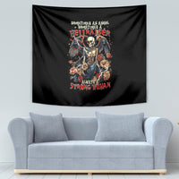 Angel Skull Tapestry Sometimes An Angel Sometimes A Hellraiser - Wonder Print Shop