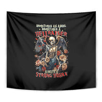 Angel Skull Tapestry Sometimes An Angel Sometimes A Hellraiser - Wonder Print Shop
