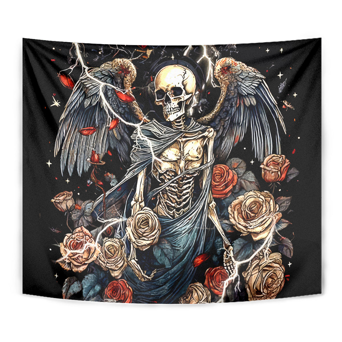 Angel Skull Tapestry Sometimes An Angel Sometimes A Hellraiser - Wonder Print Shop
