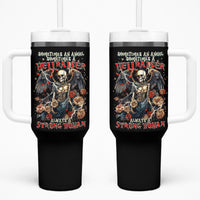 Angel Skull Tumbler With Handle Sometimes An Angel Sometimes A Hellraiser - Wonder Print Shop