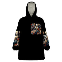 Angel Skull Wearable Blanket Hoodie Sometimes An Angel Sometimes A Hellraiser - Wonder Print Shop