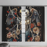 Angel Skull Window Curtain Sometimes An Angel Sometimes A Hellraiser - Wonder Print Shop