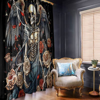 Angel Skull Window Curtain Sometimes An Angel Sometimes A Hellraiser - Wonder Print Shop