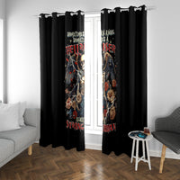 Angel Skull Window Curtain Sometimes An Angel Sometimes A Hellraiser - Wonder Print Shop