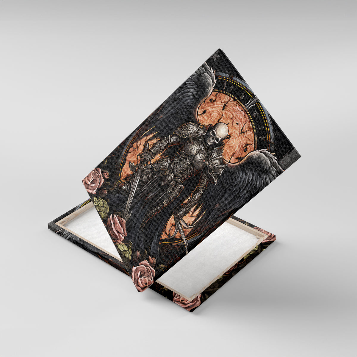 Warrior Skull Canvas Wall Art Warriors Are The One Who Always Fight - Wonder Print Shop