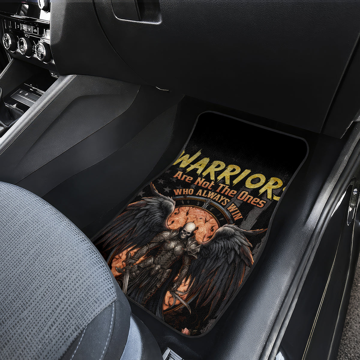 Warrior Skull Car Mats Warriors Are The One Who Always Fight - Wonder Print Shop