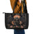 Warrior Skull Leather Tote Bag Warriors Are The One Who Always Fight - Wonder Print Shop