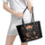 Warrior Skull Leather Tote Bag Warriors Are The One Who Always Fight - Wonder Print Shop