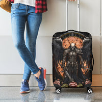 Warrior Skull Luggage Cover Warriors Are The One Who Always Fight - Wonder Print Shop