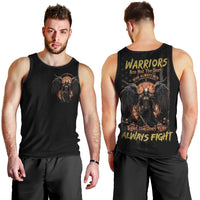 Warrior Skull Men Tank Top Warriors Are The One Who Always Fight - Wonder Print Shop