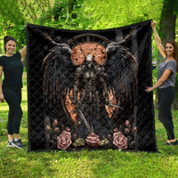 Warrior Skull Quilt Warriors Are The One Who Always Fight - Wonder Print Shop