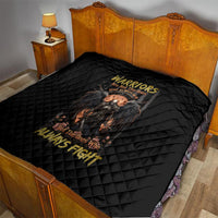 Warrior Skull Quilt Warriors Are The One Who Always Fight - Wonder Print Shop