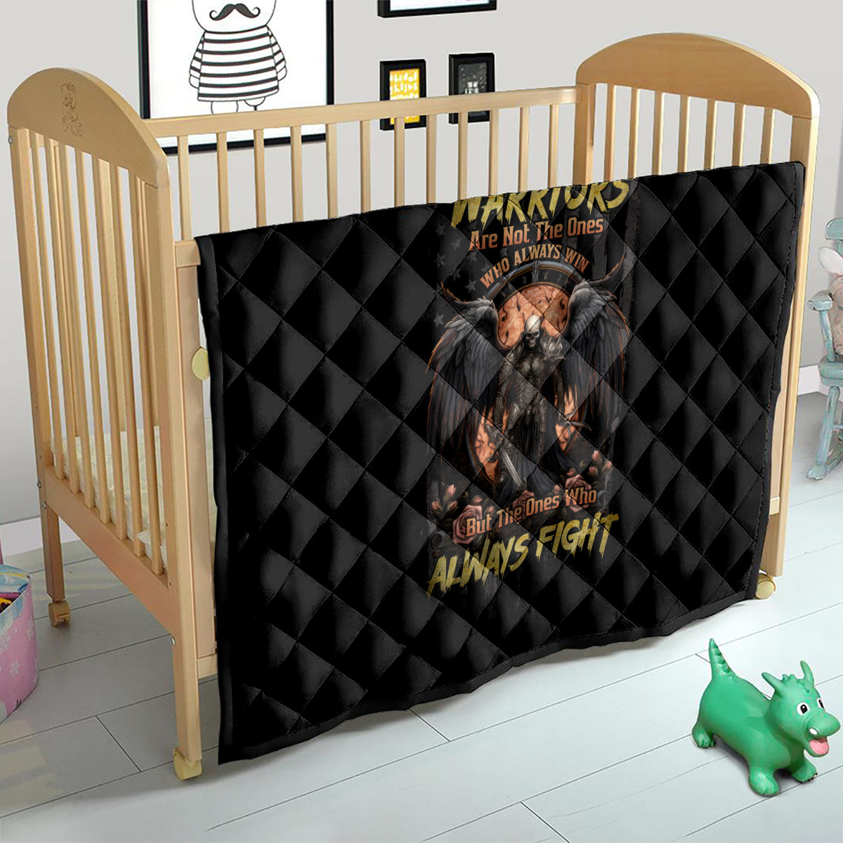 Warrior Skull Quilt Warriors Are The One Who Always Fight - Wonder Print Shop