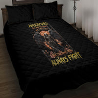 Warrior Skull Quilt Bed Set Warriors Are The One Who Always Fight - Wonder Print Shop