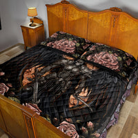 Warrior Skull Quilt Bed Set Warriors Are The One Who Always Fight - Wonder Print Shop