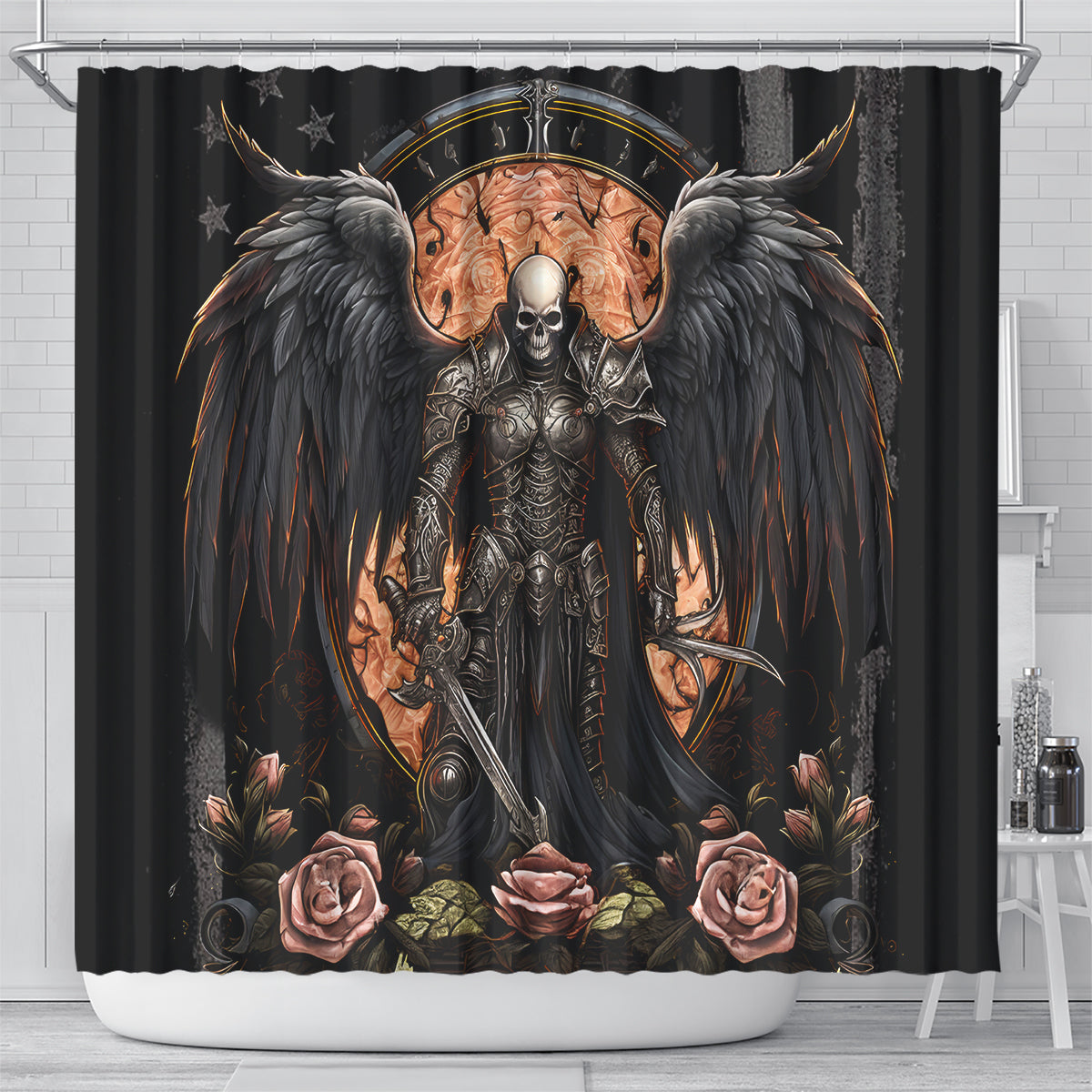 Warrior Skull Shower Curtain Warriors Are The One Who Always Fight