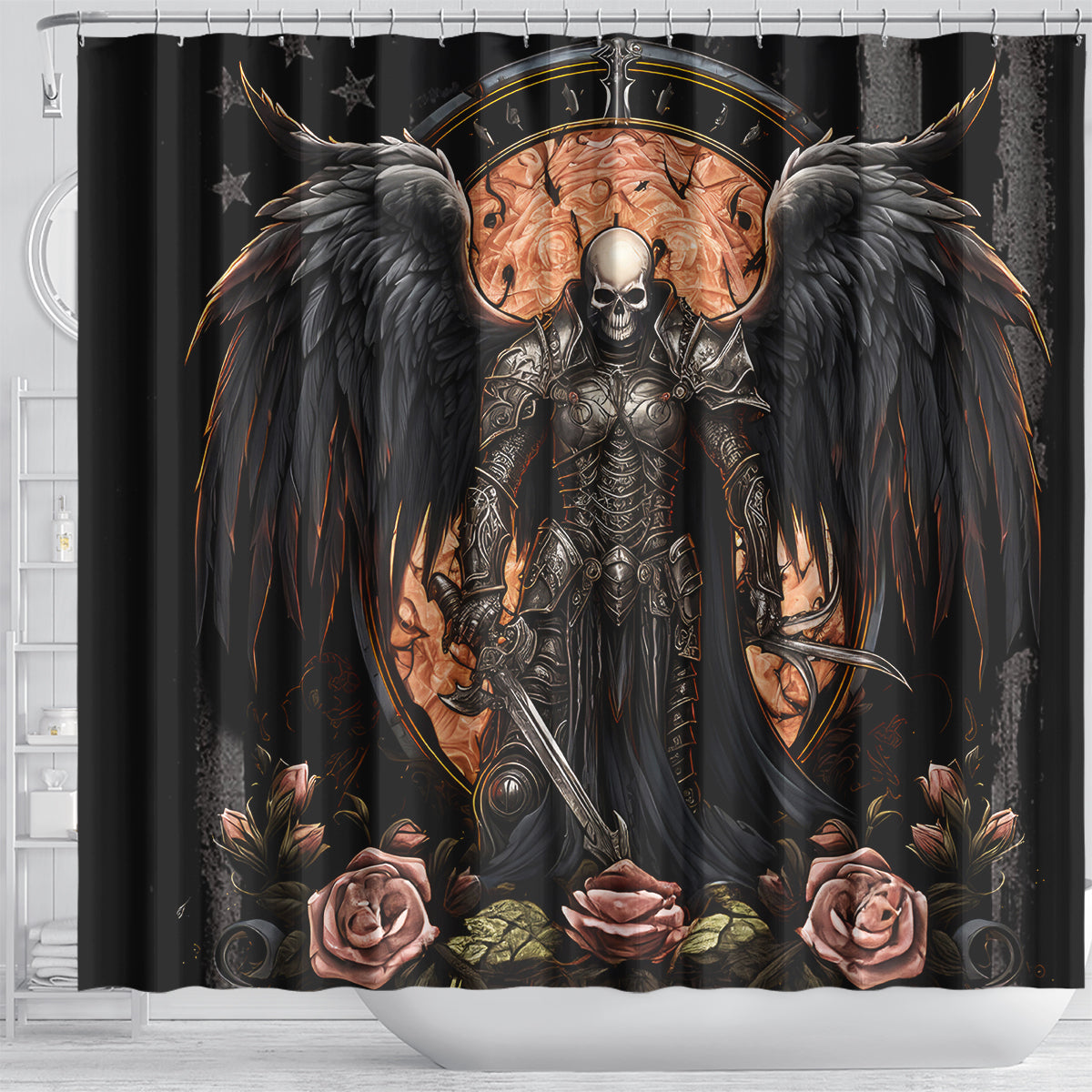 Warrior Skull Shower Curtain Warriors Are The One Who Always Fight
