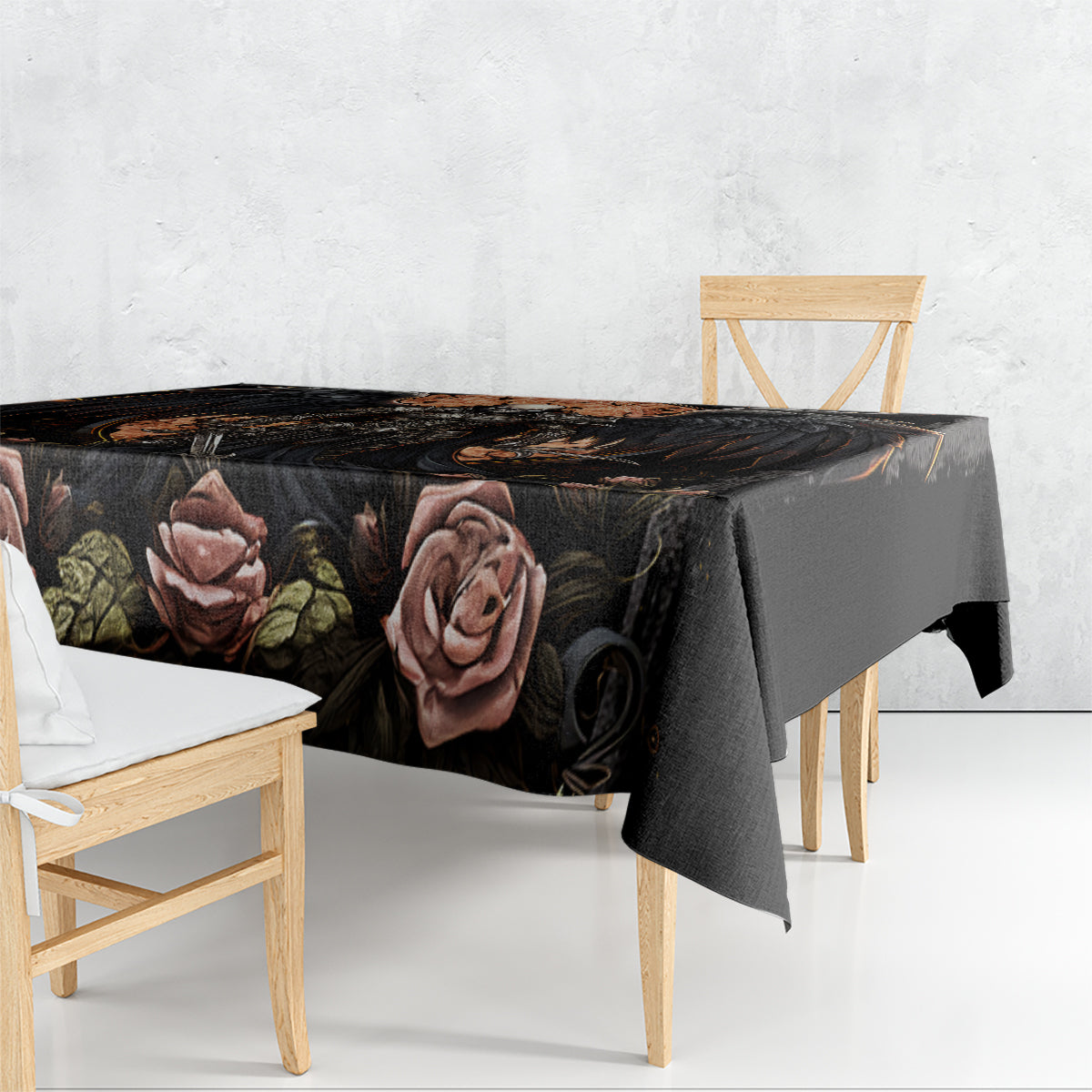 Warrior Skull Tablecloth Warriors Are The One Who Always Fight - Wonder Print Shop
