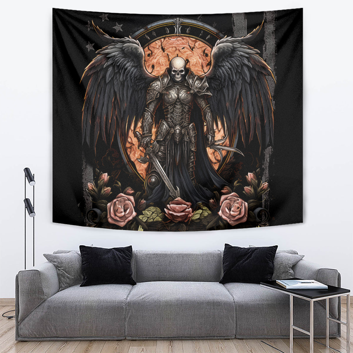 Warrior Skull Tapestry Warriors Are The One Who Always Fight - Wonder Print Shop