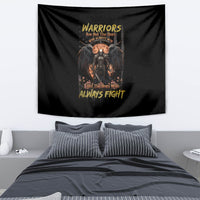 Warrior Skull Tapestry Warriors Are The One Who Always Fight - Wonder Print Shop